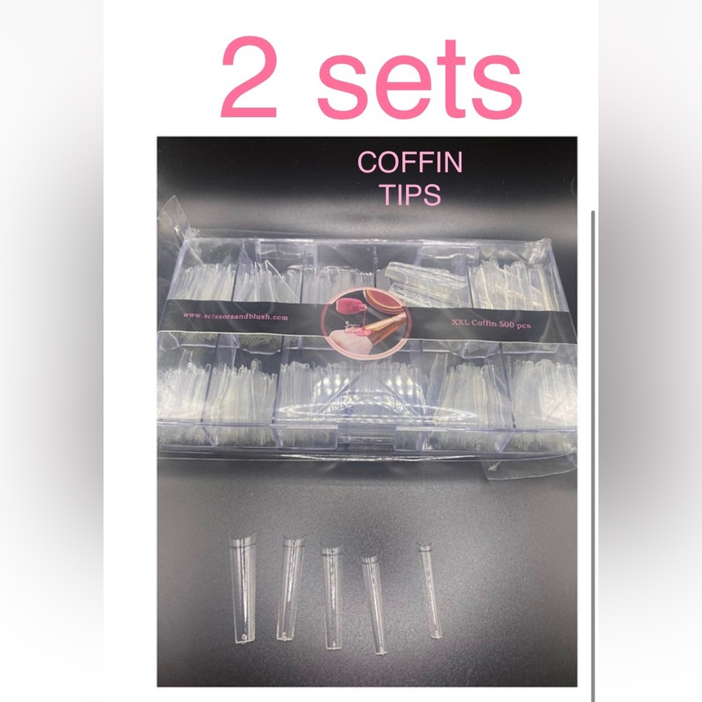 Coffin Tips 500 Case - XXL Nails NEW !!!